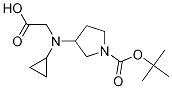 3-(CarboxyMethyl-cyclopropyl-aMino)-pyrrolidine-1-carboxylic acid tert-butyl ester Struktur