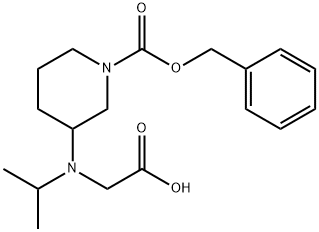 3-(CarboxyMethyl-isopropyl-aMino)-piperidine-1-carboxylic acid benzyl ester Struktur