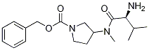 3-[((S)-2-AMino-3-Methyl-butyryl)-Methyl-aMino]-pyrrolidine-1-carboxylic acid benzyl ester Struktur