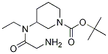 3-[(2-AMino-acetyl)-ethyl-aMino]-piperidine-1-carboxylic acid tert-butyl ester Struktur