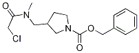 3-{[(2-Chloro-acetyl)-Methyl-aMino]-Methyl}-pyrrolidine-1-carboxylic acid benzyl ester Struktur