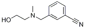 3-{[(2-Hydroxy-ethyl)-Methyl-aMino]-Methyl}-benzonitrile Struktur