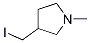 3-IodoMethyl-1-Methyl-pyrrolidine Struktur