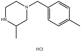 3-Methyl-1-(4-Methyl-benzyl)-piperazine hydrochloride Struktur