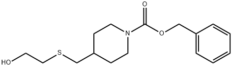 4-(2-Hydroxy-ethylsulfanylMethyl)-piperidine-1-carboxylic acid benzyl ester Struktur