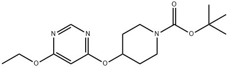 4-(6-Ethoxy-pyriMidin-4-yloxy)-piperidine-1-carboxylic acid tert-butyl ester Struktur