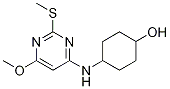 4-(6-Methoxy-2-Methylsulfanyl-pyriMidin-4-ylaMino)-cyclohexanol Struktur