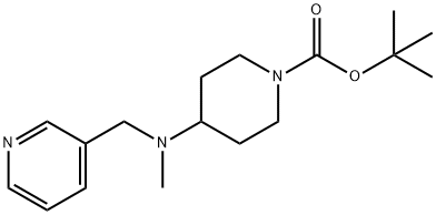 4-(Methyl-pyridin-3-ylMethyl-aMino)-piperidine-1-carboxylic acid tert-butyl ester Struktur