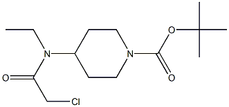 4-[(2-Chloro-acetyl)-ethyl-aMino]-piperidine-1-carboxylic acid tert-butyl ester Struktur