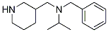 Benzyl-isopropyl-piperidin-3-ylMethyl-aMine Struktur