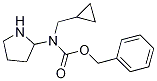 Cyclopropyl-pyrrolidin-2-ylMethyl-carbaMic acid benzyl ester Struktur