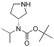 Isopropyl-(R)-pyrrolidin-3-yl-carbaMic acid tert-butyl ester Struktur