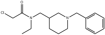 N-(1-Benzyl-piperidin-3-ylMethyl)-2-chloro-N-ethyl-acetaMide Struktur