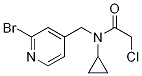 N-(2-BroMo-pyridin-4-ylMethyl)-2-chloro-N-cyclopropyl-acetaMide Struktur