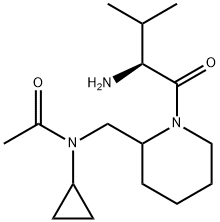 N-[1-((S)-2-AMino-3-Methyl-butyryl)-piperidin-2-ylMethyl]-N-cyclopropyl-acetaMide Struktur