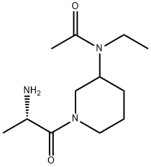 N-[1-((S)-2-AMino-propionyl)-piperidin-3-yl]-N-ethyl-acetaMide Struktur