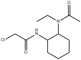 N-[2-(Acetyl-ethyl-aMino)-cyclohexyl]-2-chloro-acetaMide Struktur