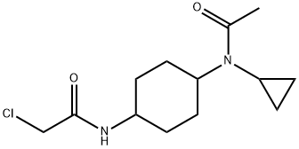 N-[4-(Acetyl-cyclopropyl-aMino)-cyclohexyl]-2-chloro-acetaMide Struktur