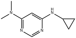 N-Cyclopropyl-N',N'-diMethyl-pyriMidine-4,6-diaMine Struktur