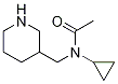 N-Cyclopropyl-N-piperidin-3-ylMethyl-acetaMide Struktur