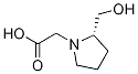 (S)-(2-Hydroxymethyl-pyrrolidin-1-yl)-acetic acid Struktur