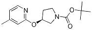 (S)-3-(4-Methyl-pyridin-2-yloxy)-pyrrolidine-1-carboxylic acid tert-butyl ester Struktur