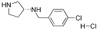 (4-Chloro-benzyl)-(R)-pyrrolidin-3-yl-amine hydrochloride Struktur