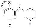 3-Methyl-thiophene-2-carboxylic acid piperidin-3-ylamide hydrochloride Struktur