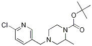 4-(6-Chloro-pyridin-3-ylmethyl)-2-methyl-piperazine-1-carboxylic acid tert-butyl ester Struktur