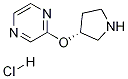 2-((R)-Pyrrolidin-3-yloxy)-pyrazine hydrochloride Struktur