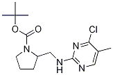 2-[(4-Chloro-5-methyl-pyrimidin-2-ylamino)-methyl]-pyrrolidine-1-carboxylic acid tert-butyl ester Struktur