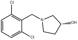 (R)-1-(2,6-Dichloro-benzyl)-pyrrolidin-3-ol Struktur