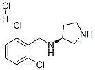 (2,6-Dichloro-benzyl)-(S)-pyrrolidin-3-yl-amine hydrochloride Struktur