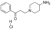 3-(4-Amino-piperidin-1-yl)-1-phenyl-propan-1-one hydrochloride Struktur