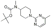 Methyl-[1-(4-methyl-pyrimidin-2-yl)-piperidin-4-yl]-carbamic acid tert-butyl ester Struktur