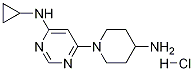 [6-(4-Amino-piperidin-1-yl)-pyrimidin-4-yl]-cyclopropyl-amine hydrochloride Struktur