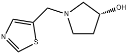 (R)-1-Thiazol-5-ylmethyl-pyrrolidin-3-ol Struktur