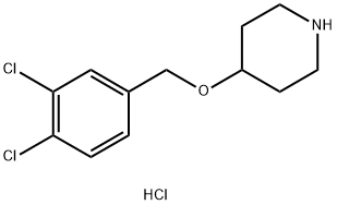 4-(3,4-Dichloro-benzyloxy)-piperidine hydrochloride Struktur