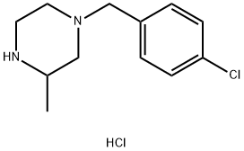 1-(4-Chloro-benzyl)-3-methyl-piperazine hydrochloride Struktur