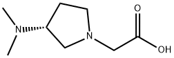 ((R)-3-DiMethylaMino-pyrrolidin-1-yl)-acetic acid Struktur