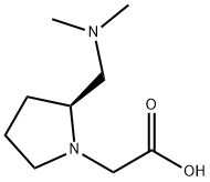 ((S)-2-DiMethylaMinoMethyl-pyrrolidin-1-yl)-acetic acid Struktur