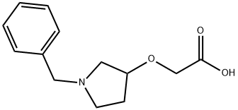 (1-Benzyl-pyrrolidin-3-yloxy)-acetic acid Struktur