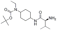 (1R,4R)-[4-((S)-2-AMino-3-Methyl-butyrylaMino)-cyclohexyl]-ethyl-carbaMic acid tert-butyl ester Struktur