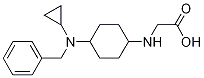 (1R,4R)-[4-(Benzyl-cyclopropyl-aMino)-cyclohexylaMino]-acetic acid Struktur