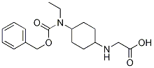 (1R,4R)-[4-(Benzyloxycarbonyl-ethyl-aMino)-cyclohexylaMino]-acetic acid Struktur