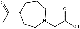 (4-Acetyl-[1,4]diazepan-1-yl)-acetic acid Struktur