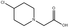 (4-Chloro-piperidin-1-yl)-acetic acid Struktur