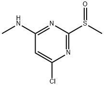 (6-Chloro-2-Methanesulfinyl-pyriMidin-4-yl)-Methyl-aMine Struktur