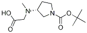 (R)-3-(CarboxyMethyl-Methyl-aMino)-pyrrolidine-1-carboxylic acid tert-butyl ester Struktur