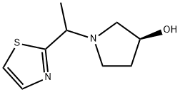 (S)-1-(1-Thiazol-2-yl-ethyl)-pyrrolidin-3-ol Struktur